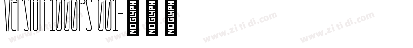 Version 1000PS 001字体转换